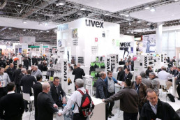 uvex Messestand auf der + Arbeitsschutz-Messe 2013年杜塞尔多夫