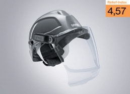 工效学与beschlagfreie uvex pheos visor Schutzhelm-Visier-Kombination mit救济指数4,57