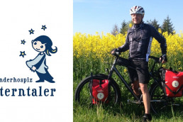 莱因哈德穆勒radelt毛皮das Kinderhospiz Sterntaler e。V。,嗯毛皮Spenden祖茂堂werben